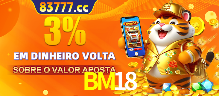 Promoção para baixar e instalar o aplicativo do cassino BM18. O banner oferece uma recompensa de R1aR1aR8, com a imagem de uma cobra sobre moedas de ouro.