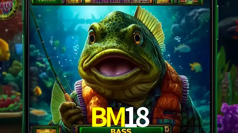 Personagem de peixe pescador do popular jogo de slot com tema de pescaria, uma das emocionantes opções de caça-níqueis para jogar e ganhar no cassino BM18.